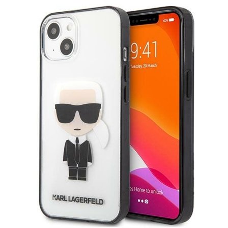 Karl Lagerfeld Iconik Karl Etui til iPhone 13 mini - Gennemsigtig