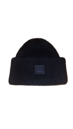 Svart stickad mössa Acne Studios