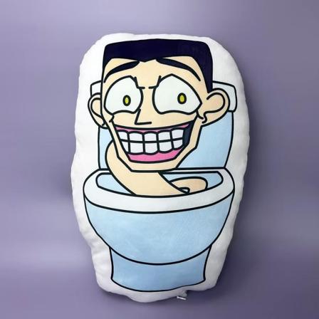 Skibidi Toalettkudde Docka Tecknad Anime Hot Game Kringutrustning Fyllda leksaker Kudde Kudde Pojkar Flickor Födelsedagsfest Present Skibidi toilet-A