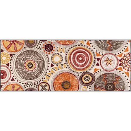 Dörrmatta - Boho Stil - Tvättbar - Dimensioner 190 x 75 cm - Halkskyddande