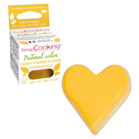 Spiselig Pulverfarge Gul ScrapCooking