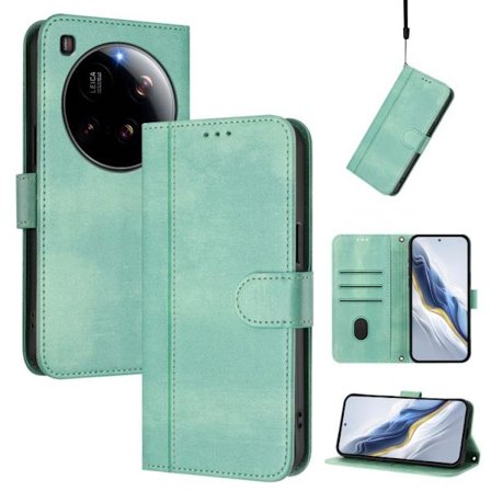 Xiaomi 15 Ultra Retro Läderfodral med Linjesömn och Spänne