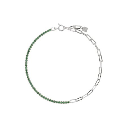 925 Sterling Sølv Fargerik Cubic Zirconia Choker Kjede Halskjede 2021 Regnbue Sjarm Lang Kjede Smykker Horoskop CZ Kvinner Gave