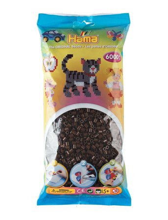 Hama Midi Beads 6000 Pcs Brown - Multi/patterned - ONE SIZE