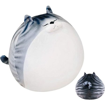 Sød Fed Kat Plys Pude, Fyldt Dyr Stribet Tabby Kat P