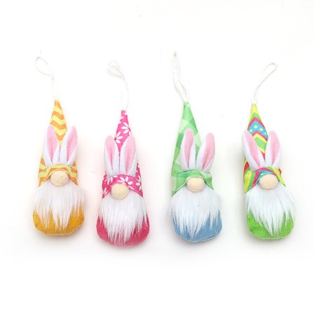 Påsköronarrangemanghänge, söta kreativa festdekorationer atmosfär kanin docka dekoration hemdekoration A, B, C, D,