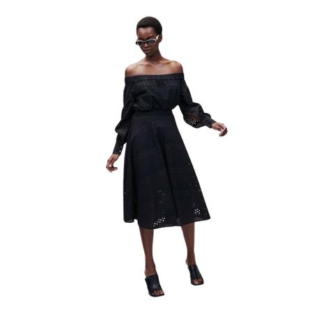 Karl Lagerfeld, Midi Dress Czarny, Kobieta, Rozmiar: S