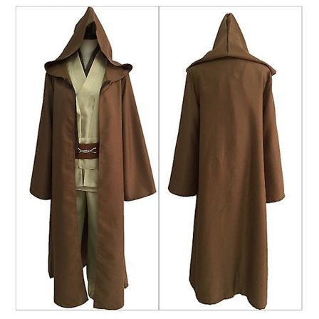 Plus Size Star Wars Jedi kostumer - Anakin Replica til mænd og kvinder | Cosplay festoutfit | Tøj med filmtema