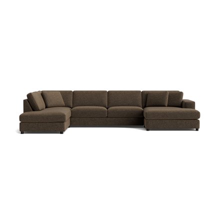 Oasis U-sofa, højrevendt - Anthology Brun - 360x213x79 - Sofa, u-sofa