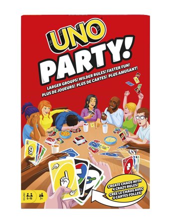 Mattel Games | Games Uno Party Family Card Game For Kids And Adults | ONE SIZE