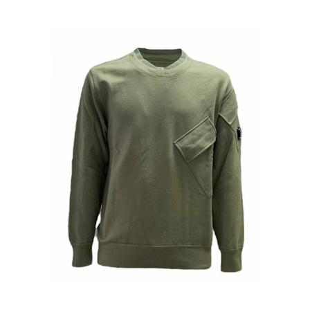 C.p. Company, Diagonal raised fleece jumper Groen, Heren, Maat:S