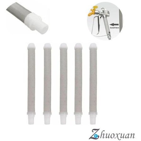 5 st Airless Spray Gun Filterelement 60 Mesh Airless Färgspruta Munstycke Tillbehör för Wagner Airless Färgspruta