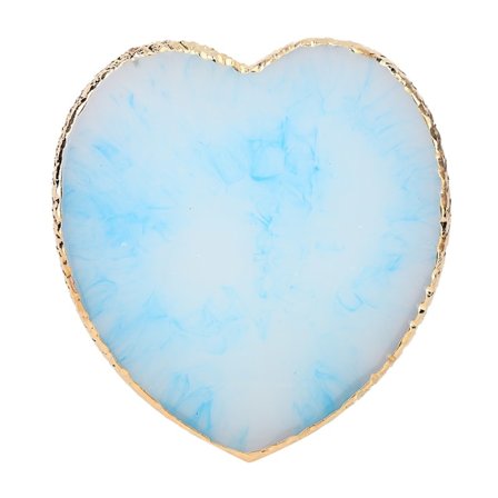 Hieno Hartsi Sydän Tyylittely Kynsi Taide Paletissa Värikäs Maalaus Piirustus Väri Astia (Sininen)