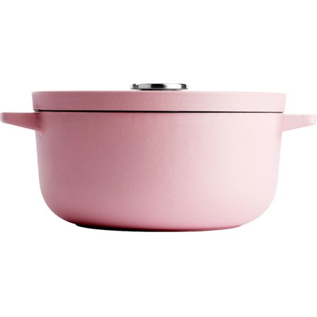 Kitchenaid Støbejernsgryde 22 cm/3,3 liter, dried rose | KitchenOne