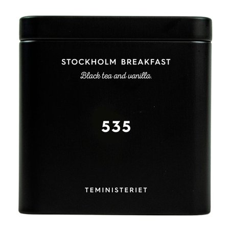 Teministeriet Signature Tea Tin 535 Black Stockholm Breakfast 100 g, Helse & Madvarer, Te, Øvrig Te