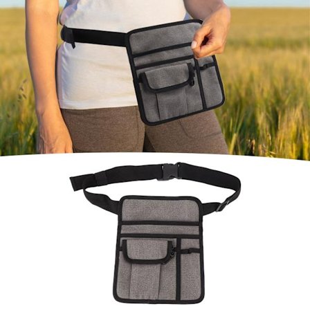 Restaurantbælte Taske Bærbar Restaurant Tjenerbælte Taske Justerbar Vaskbar Canvas Bælte Taske