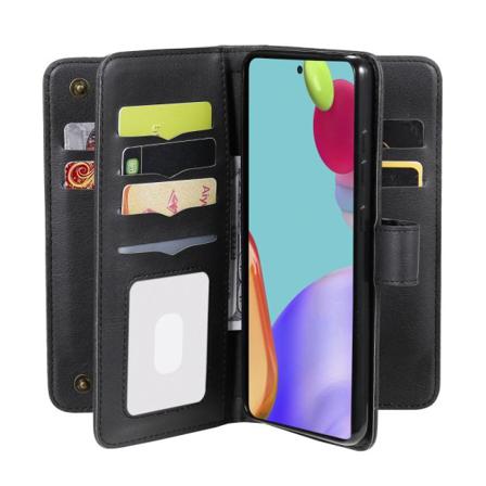 Skalo Samsung A52/a52s 10-fack Plånboksfodral - Svart Svart