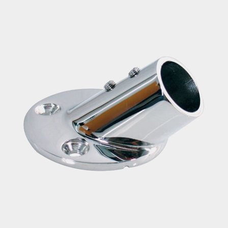 Bottenbeslag runt Ø25mm-45 grader RF stål