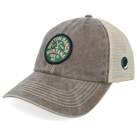 Yellowstone - Grijs trucker Cap - Montana Washed Grey Trucker @ Hatstore