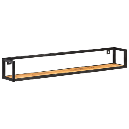 Vidaxl Vägghyllor 2 St 120 Cm Massivt Akaciaträ Brun