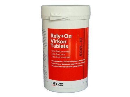 Desinfektionsmedel Virkon 50x5g - Lyreco - Sjukvård och omsorg - Kemteknik - Desinfektion