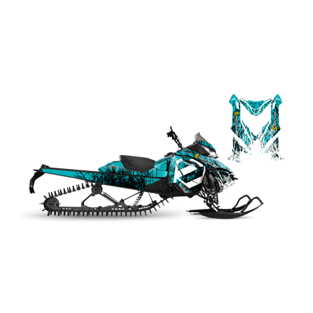 Dekalkit SweTown Flat Splat - Ski-Doo Freeride 800 E-Tec 137 2014-2017