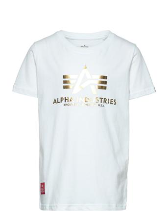 Basic T Foil Print Kids/Teens T-shirt Hvid Alpha Industries