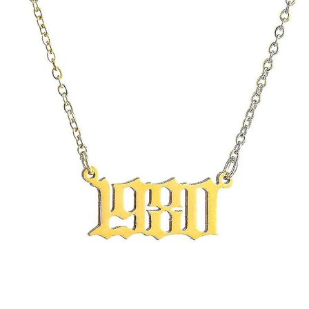 Årstal Hængende Vedhæng Kvinder Piger 1980 Til 2019 Halskæde Gave Fødselsdag Smykker