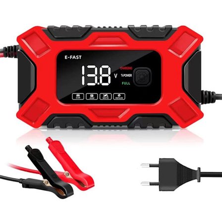 ING 12V 6A Batterioplader - Vedligeholdelseslader - Smart Fuldautomatisk Biloplader