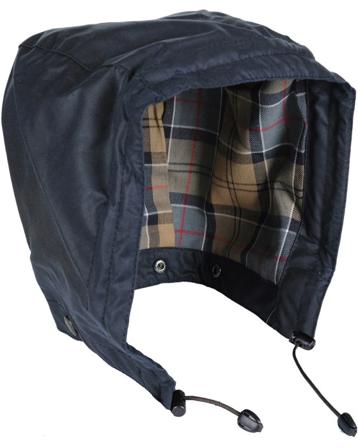 Barbour - Wax Cotton Hood vahattu huppu vahattua - Tummansininen - Unisex