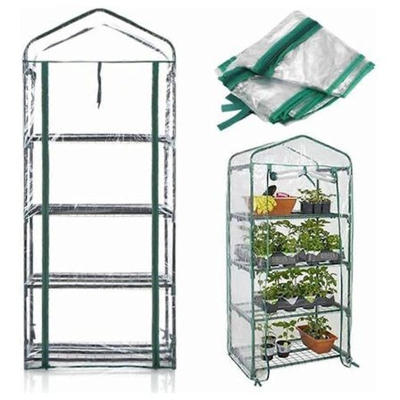 Greenhouse Cover for Garden 4 Tiers 160x69x49cm Durable Plant Protection Anti-Insect Protection