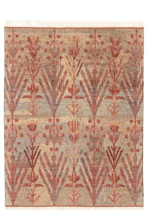 Usak Indiaas Vloerkleed Oosters Bruin/Donkerrood (Wol, India)