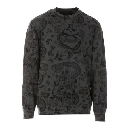 John Richmond Crew Neck Sweatshirt , Zwart , Heren , Maat: XL