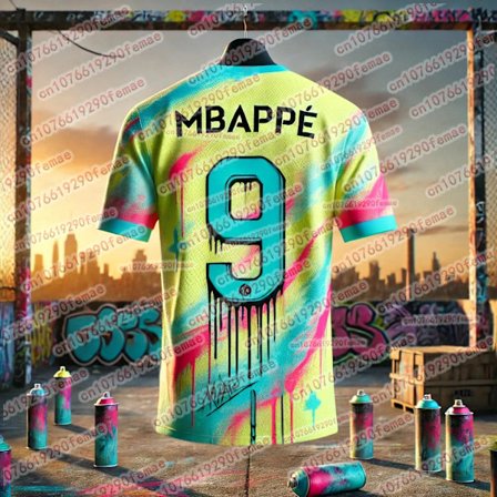 Miesten Mbappé-fanituote muisto T-paita nopeasti kuivuva kevyt pelipaita ulkoiluun ja kesän päivittäiseen muotiin