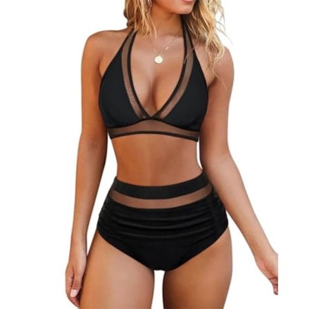 Kvinde Badedragt Badetøj SORT XL