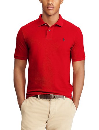Polo Ralph Lauren The Iconic Mesh Polo Shirt - Red - XL