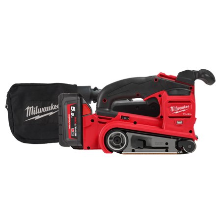 Milwaukee M18 FBTS75-502X Båndsliper med batteri og lader, Maskiner