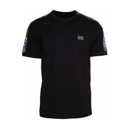 Emporio Armani Ea7, T-Shirts Zwart, Heren, Maat:S