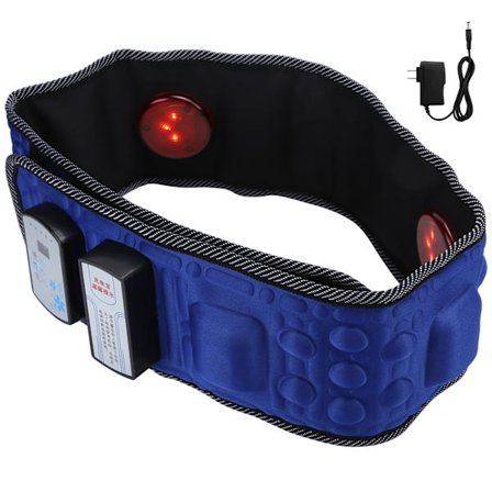 Trådlös laddningsbältesmassager Ländryggsvibration med värmebälte US 100‐240V