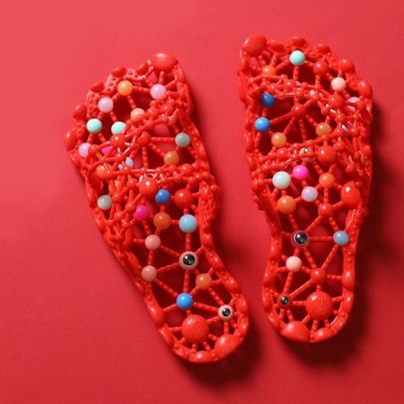 Zonterapi Sandaler Fotmassager RÖD 35-36 red 35-36