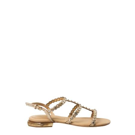 Ash, Sandal with rhinestones Żółty, Kobieta, Rozmiar: 39 EU