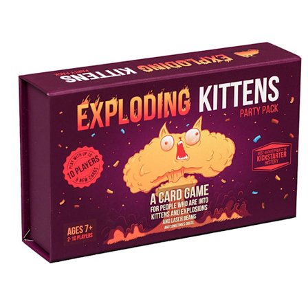 Exploding Kittens Party Pack by Exploding Kittens - Korttipelit aikuisille, teini-ikäisille ja lapsille - Hauskaa perhepeliä