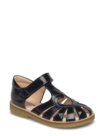 Sandals - Flat - Closed Toe - Shoes Summer Shoes Sandals Svart ANGULUS