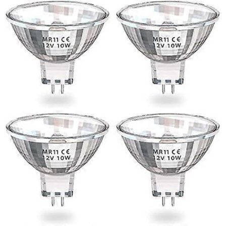 20W MR11 Halogenpærer, AC/DC 12V Halogen Lyspære, MR11 Dimbar G4 GU4 LED Spotlys Varmhvit 2800K 10W Halogen Ekvivalent f