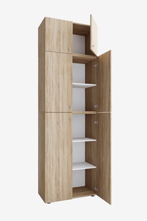 VCM - Vcm Garderob Lona Xxl gångjärnsdörrar - Med tillbehör - Beige - Skåp - Från Homeroom