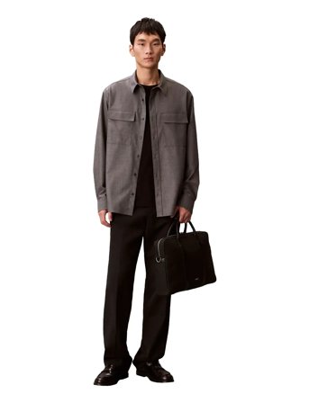 Calvin Klein Embossed Woven Commuter - Grey - ONE SIZE