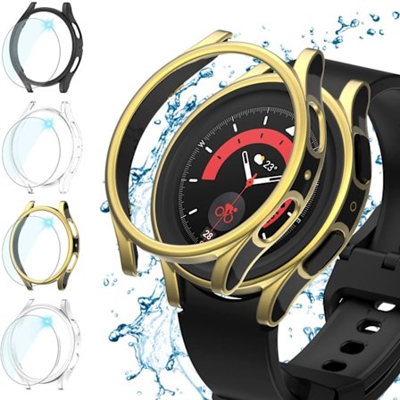 Skärmskydd för Samsung Galaxy Watch 5 Pro 45mm, [4+4-pack] Hårt