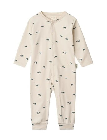 Liewood Birk Printed Pyjamas Jumpsuit - Cream - 50/56