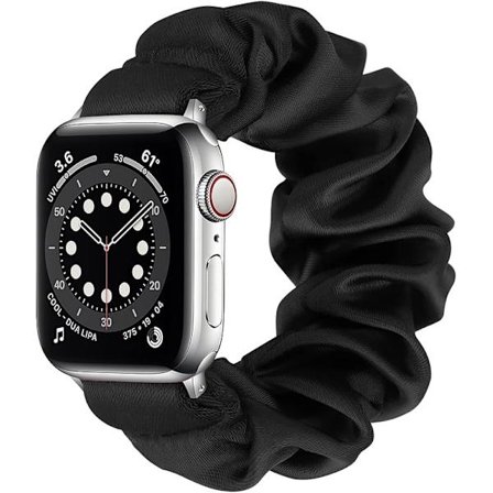 Scrunchies Kompatibla med Apple Watch Armband 38mm 40mm Elastiskt Mönstrat Armband Kompatibelt med Apple Watch Series 7 6 5 4 3 2 1 SE
