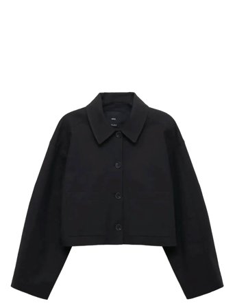 Mango | Cropped Jacket With Pockets | XL